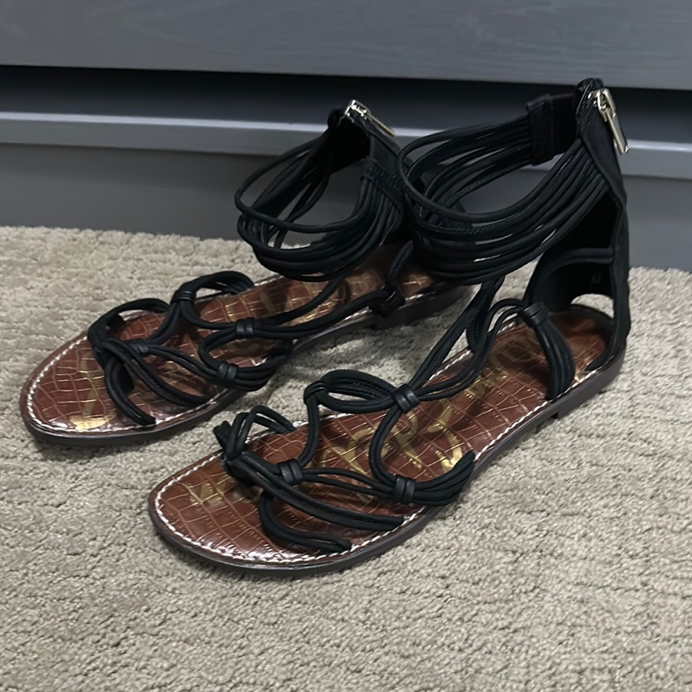 Sam Edelman Gianni Black Strappy Sandals